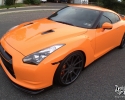 Designer Wraps 3M Gloss Orange Nissan GTR R35 Skyline